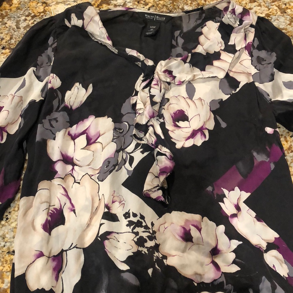 White House Black Market silk top